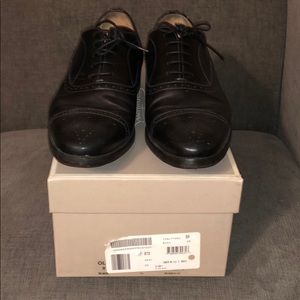 Santoni ‘Oliver’ Cap Toe Oxford Size 8 Black